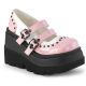 Escarpin rose goth pour jeune fille