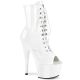 Bottines blanches vernies talon haut petit prix