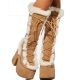 Bottes fourrées vegan caramel : Une touche chaleureuse et réconfortante pour l'hiver