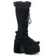 Bottes fourrées vegan noires : Un classique indémodable pour un look rock et rebelle