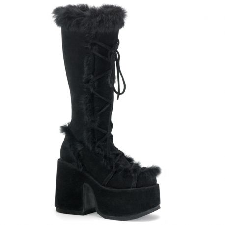 Bottes fourrées vegan noires : Un classique indémodable pour un look rock et rebelle