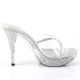 Mules transparentes petits talons