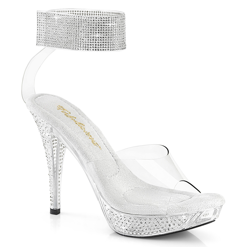 Sandales paillettes petits talons - Pointure : 40 - Fabulicious - Modalova