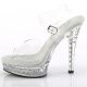 chaussures de soirée haut talon transparente