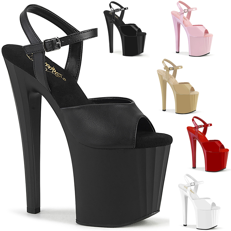 Sandale haute plateforme diverses coloris - Pointure : 40 - Couleur : Noir Mat - Pleaser - Modalova
