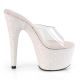 sabot plateau paillettes glitter blanche