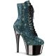 Bottines turquoise paillettes gogo danceuse