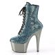 Bottines gogo paillettes turquoise