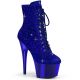 Bottines exotic dancing bleu roi paillettes