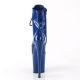 Bottines à lacet hautes de 20 cm bleu