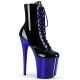 Bottines gay grandes pointure noire et bleu