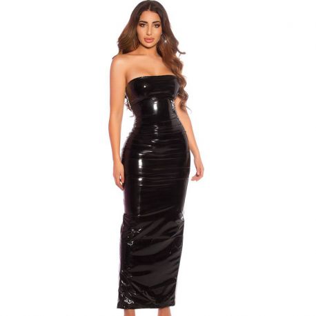 Robe dos-nu couleur noire