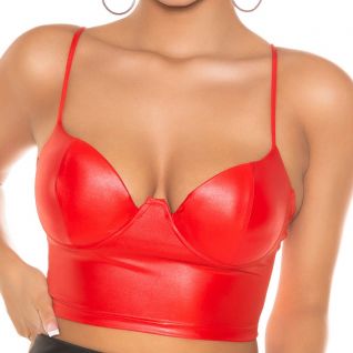 Top wetlook rouge
