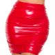 Short vinyle rouge court