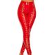 Legging rouge brillant
