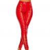 Legging rouge brillant
