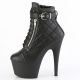 Bottines noires à talon haut et plateforme Lady Gaga