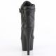 Bottines noires à talon haut et plateforme Lady Gaga