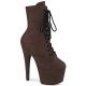 Bottine velours haut talon de 18cm