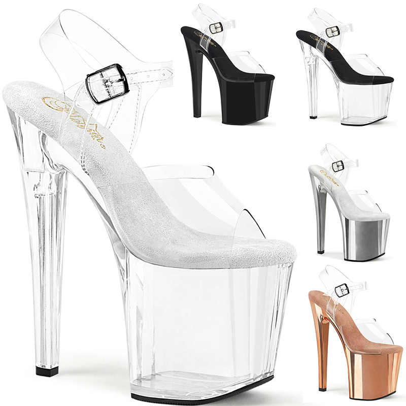 Sandale sexy exotic dancing enchant - Pointure : 40 - Couleur : Transparent - Pleaser - Modalova