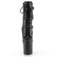 Bottine mat talon facette noir