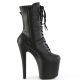 Bottine mat talon facette noir