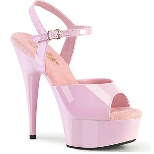 Chaussures sandales bride cheville coloris rose talon haut 