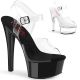 Chaussures transparentes sandales talon fin