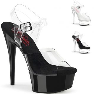 Sandales Fantaisie noires et transparentes