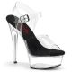 Sandales plateforme transparente sur talon