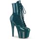 Bottine talon fin vert vernis adore-1020