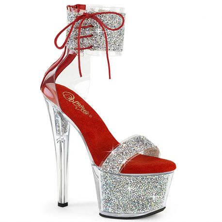 Sandale en strass talon de 17 cm