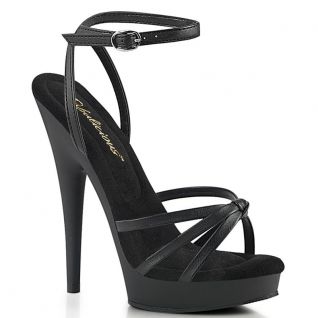 Sandales Double Plateaux Noires 