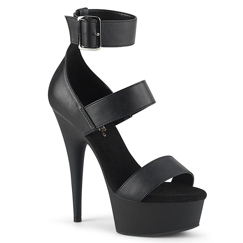 Sandale à bride large noire - Pointure : 35 - Pleaser - Modalova