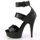 chaussure travesti sandale noire Pleaser