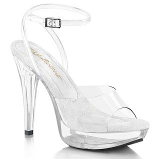 Nu-pieds transparents à brides