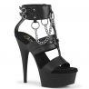 Sandales Sexy Noires Mat Talon plateforme