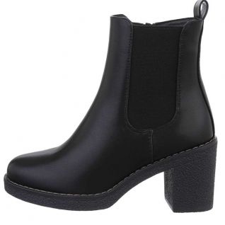 Boots femmes noir mat