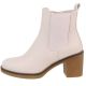 Bottines beige talon large
