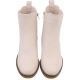 Bottines beige talon large