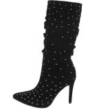 Bottes originales noires talon fin