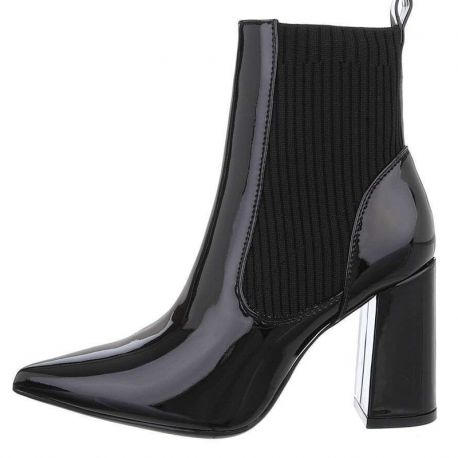 Bottines noires bout pointu