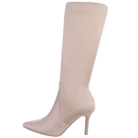 Botte satin coloris beige