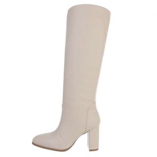 Bottes couleur beige