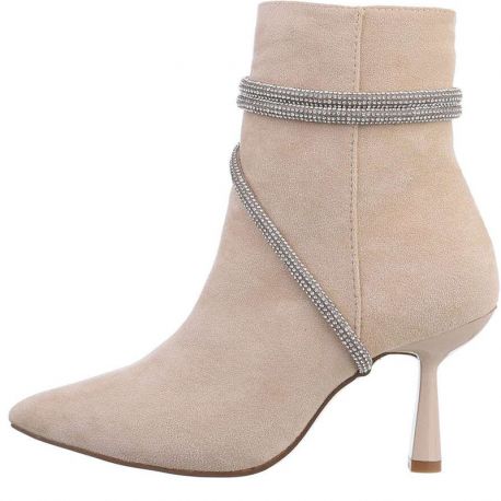 Bottine caramel petit talon