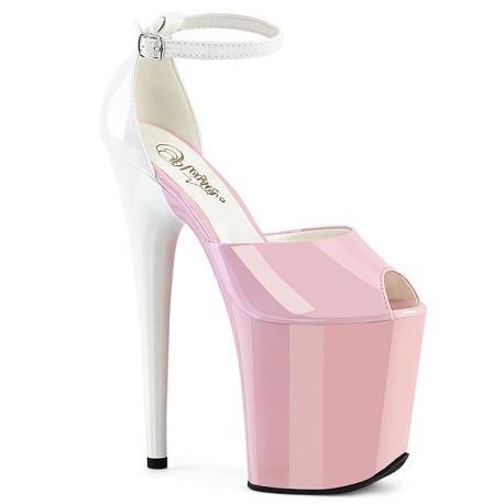 sandales  rose haute plateforme