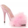Mule froufrou coloris rose barbie