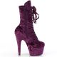 Bottine velours gogo danceuse violette