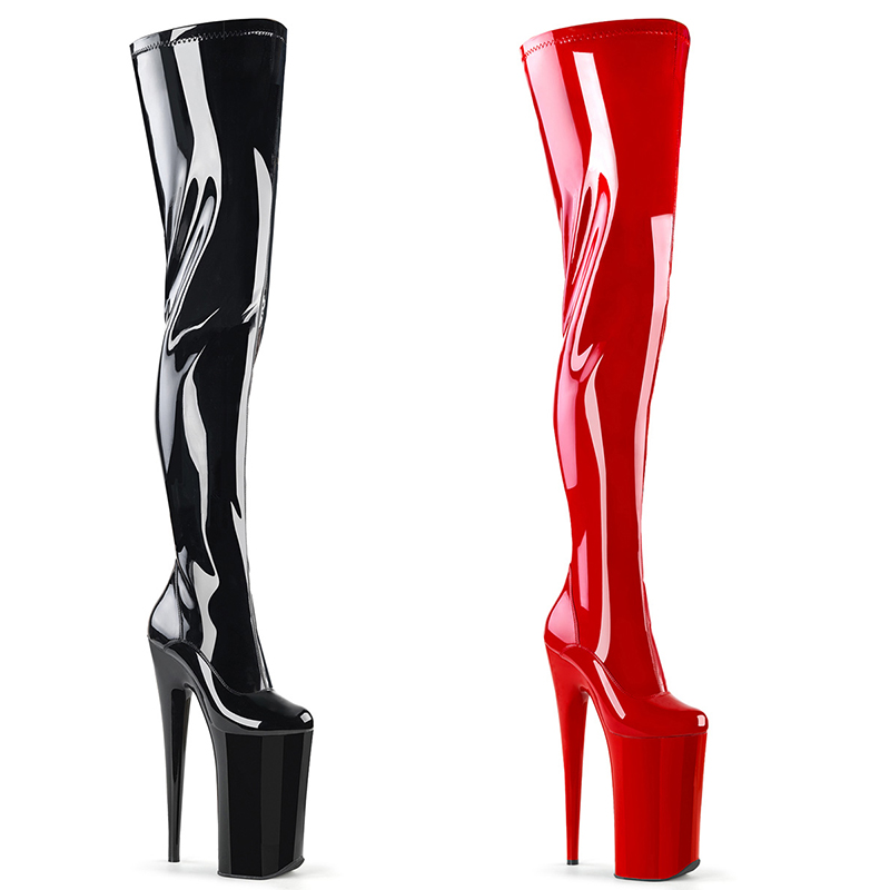 Cuissardes haute plateforme Beyond - Pointure : 42 - Couleur : Noir - Pleaser - Modalova