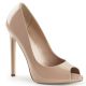 Escarpin nude peep toe talon haut